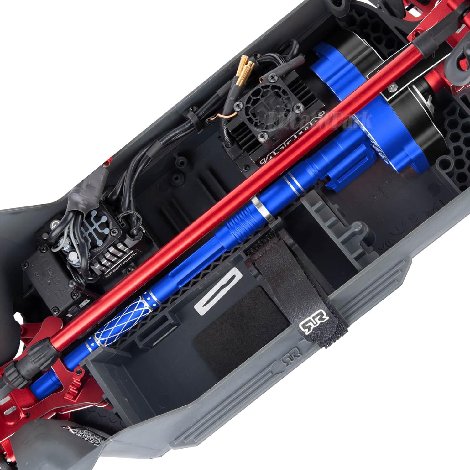 RC Upgrades Part for 1/10 Kraton 4S 4X4 RTR/Outcast 4S 4X4 RTR,Center Gearbox,Motor Mount,54T Spur Gear (20T 21T Pinions) w/Bearing & Center Drive Shaft,Navy Blue