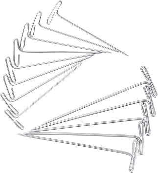 Blulu 150 Pcs Wig T Pins Steel T-pins for Blocking, 2 Inch, 1-1/2 Inch