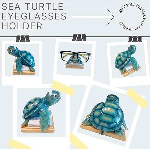 Miniatura 6 de Soporte para anteojos de tortuga marina decoración caprichosa del océano, solución de almacenamiento conveniente decoración náutica única para el