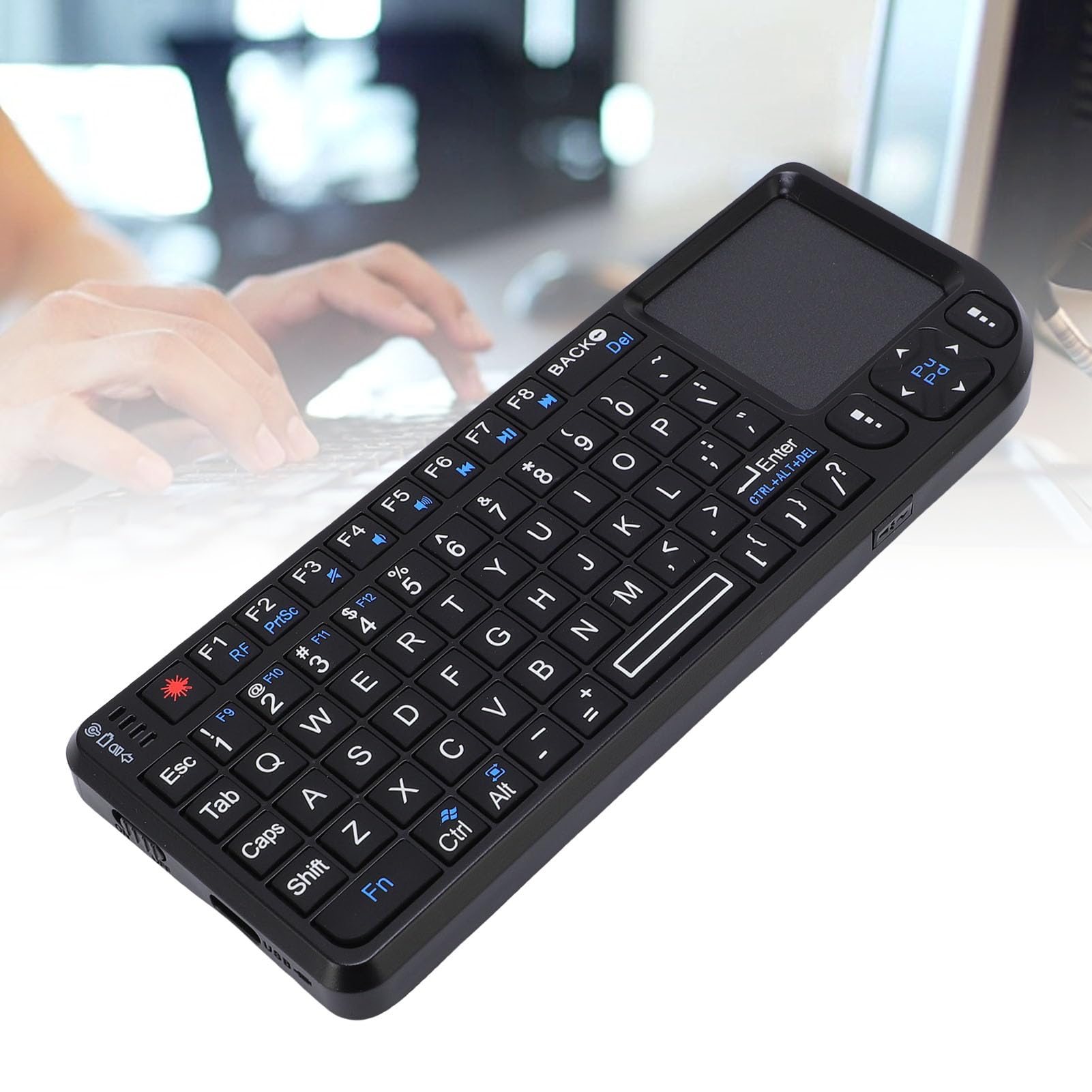 Keyboard with Touchpad, 2.4GHz Portable Wireless Keyboard 69 Key