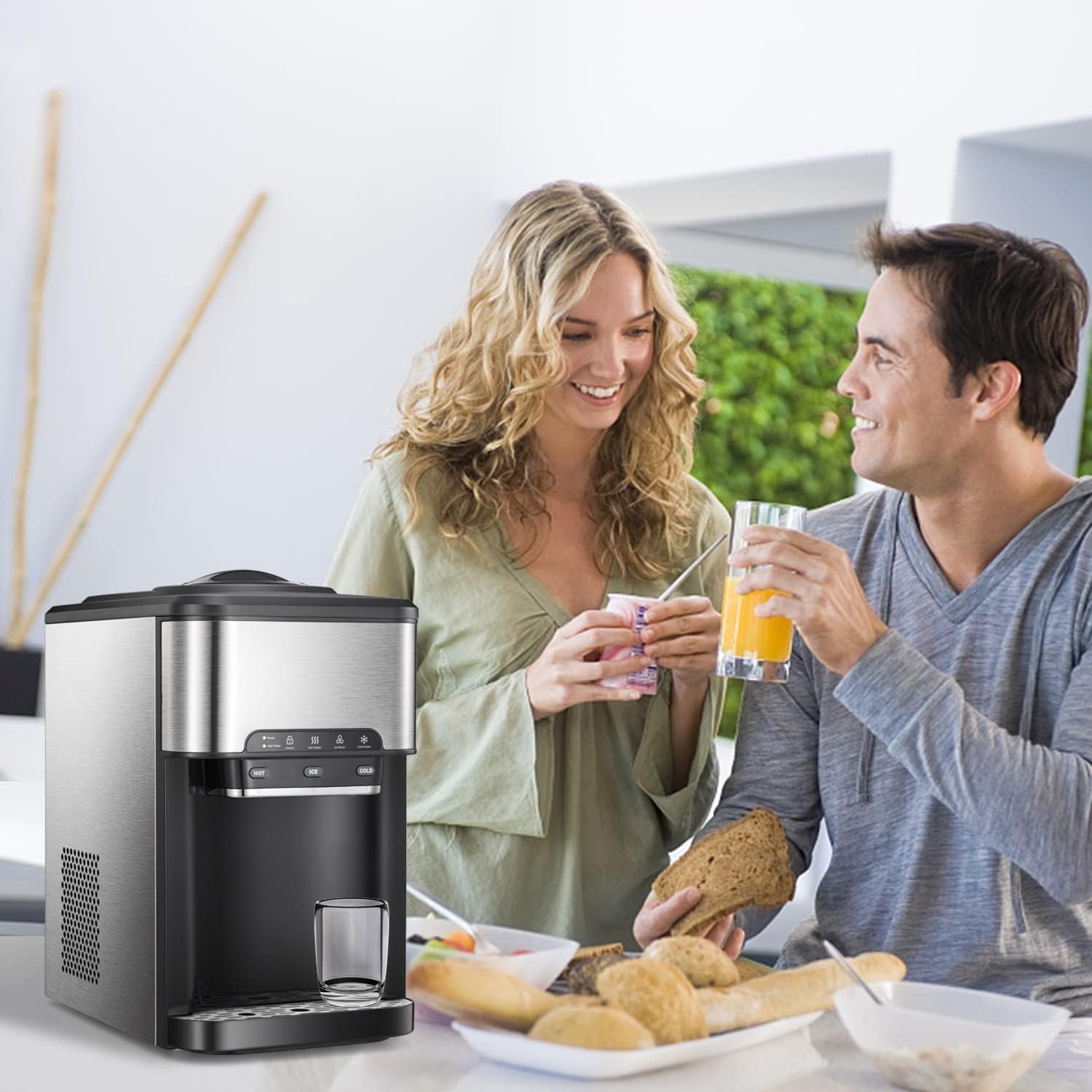 Buy Havato Countertop Water Dispenser,Builtin Ice Maker,Water Cooler