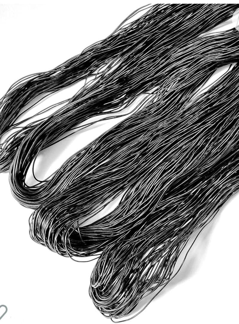 Black African Anango Hair Thread/Fil Anango/Nigeria Rubber Thread/Owu Isi/Irun Kiko (Lot of 4)