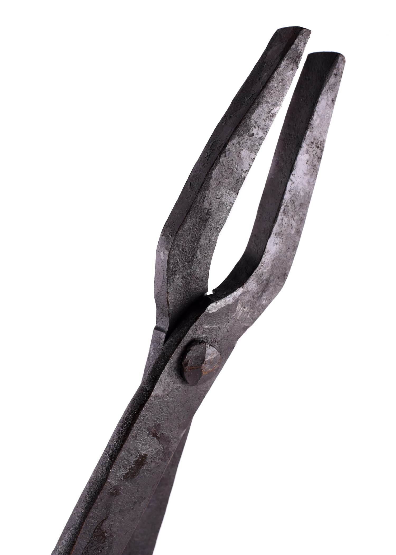 Schmiedezange, pince plate; dimensions: env. 38 cm