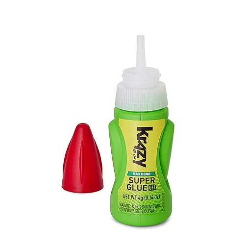 Miniatura 3 de Krazy Glue Max Bond Gel EZ Squeeze, 0.14 oz, superpegamento extra fuerte para plástico, cerámica, madera, caucho, metal, cuero y más, resistente a