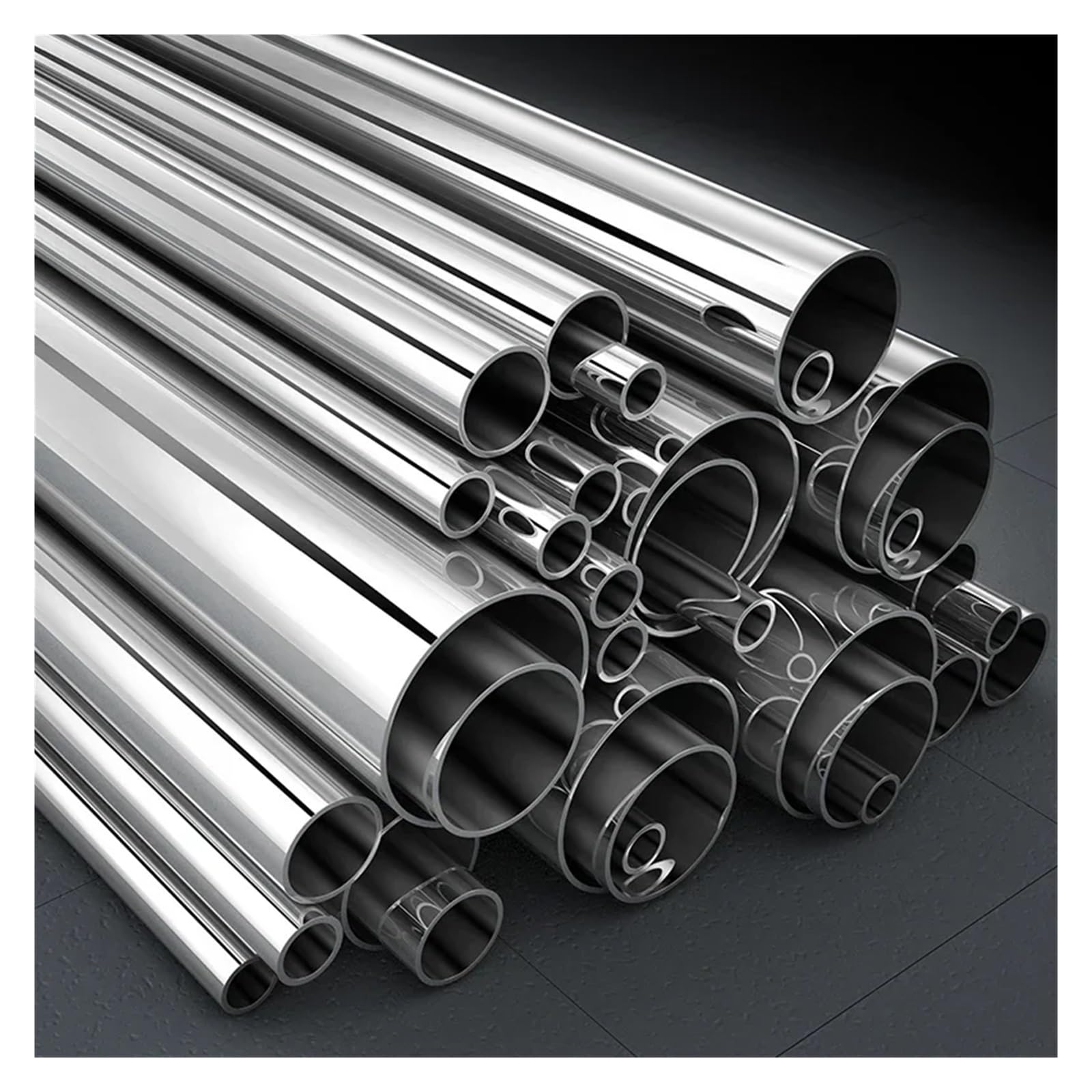 Runde Kapillare aus Edelstahl 304, 250 mm, 500 mm lang, nahtloses gerades Rohr, 3 x 2 mm, 6 x 4 mm, 8 x 6 mm, 10 x 8 mm, 10 x 9 mm, 12 x 11 mm