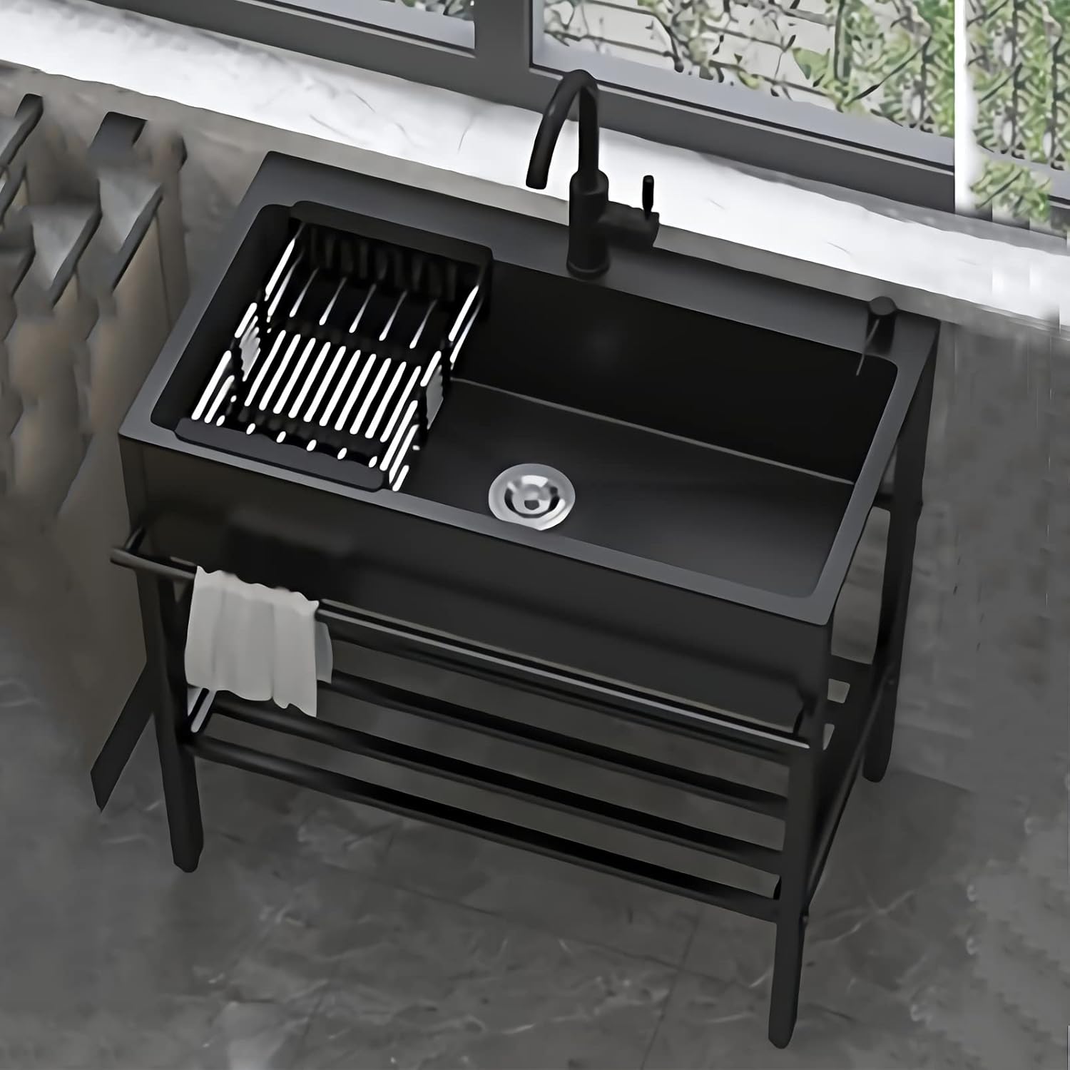 Free Standing Stainless Utility Sink Laundry Sink