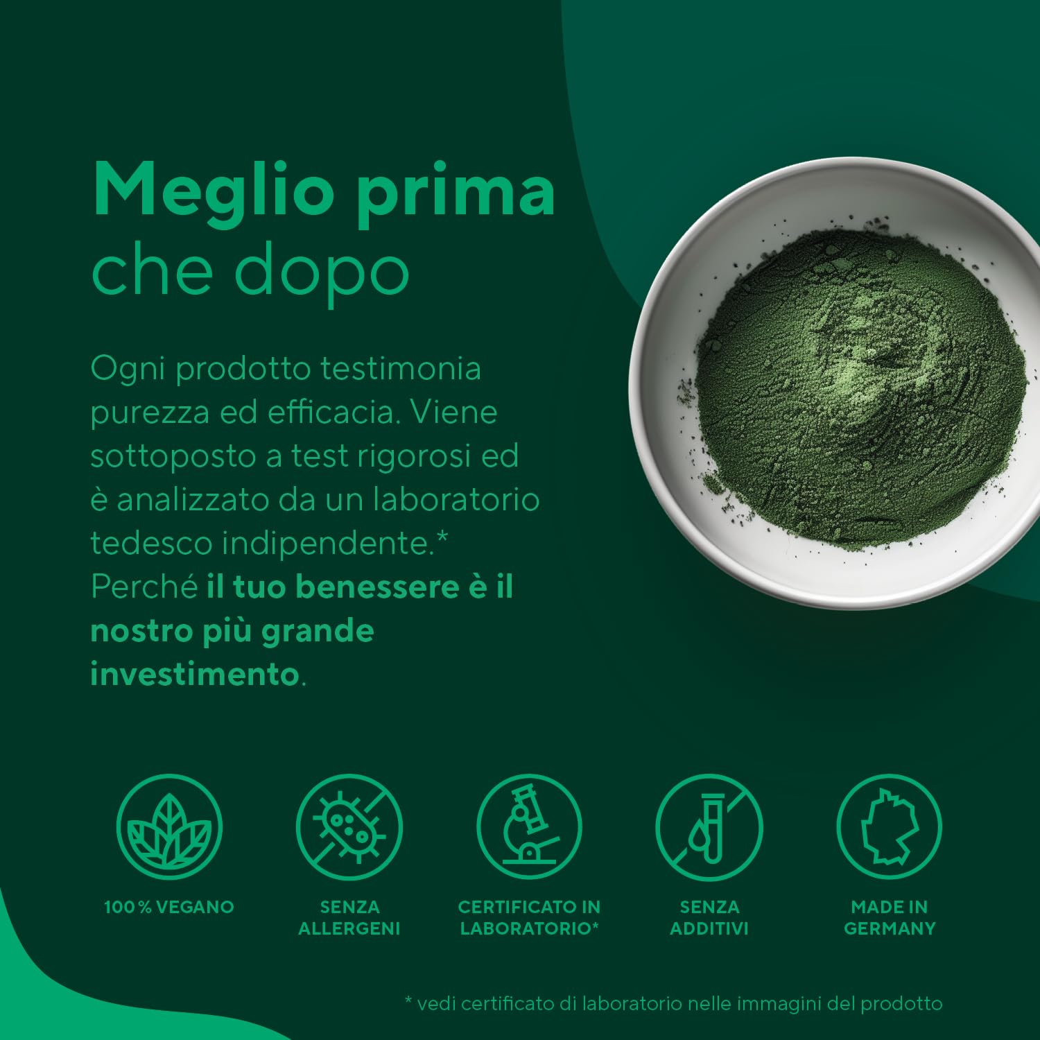 Spirulina Bio - 600 compresse 500 mg - 4000 mg dose giornaliera - Ricca di ficocianina e proteine - ultra dimagrante - Alga Spirulina pura - TRUE NATURE