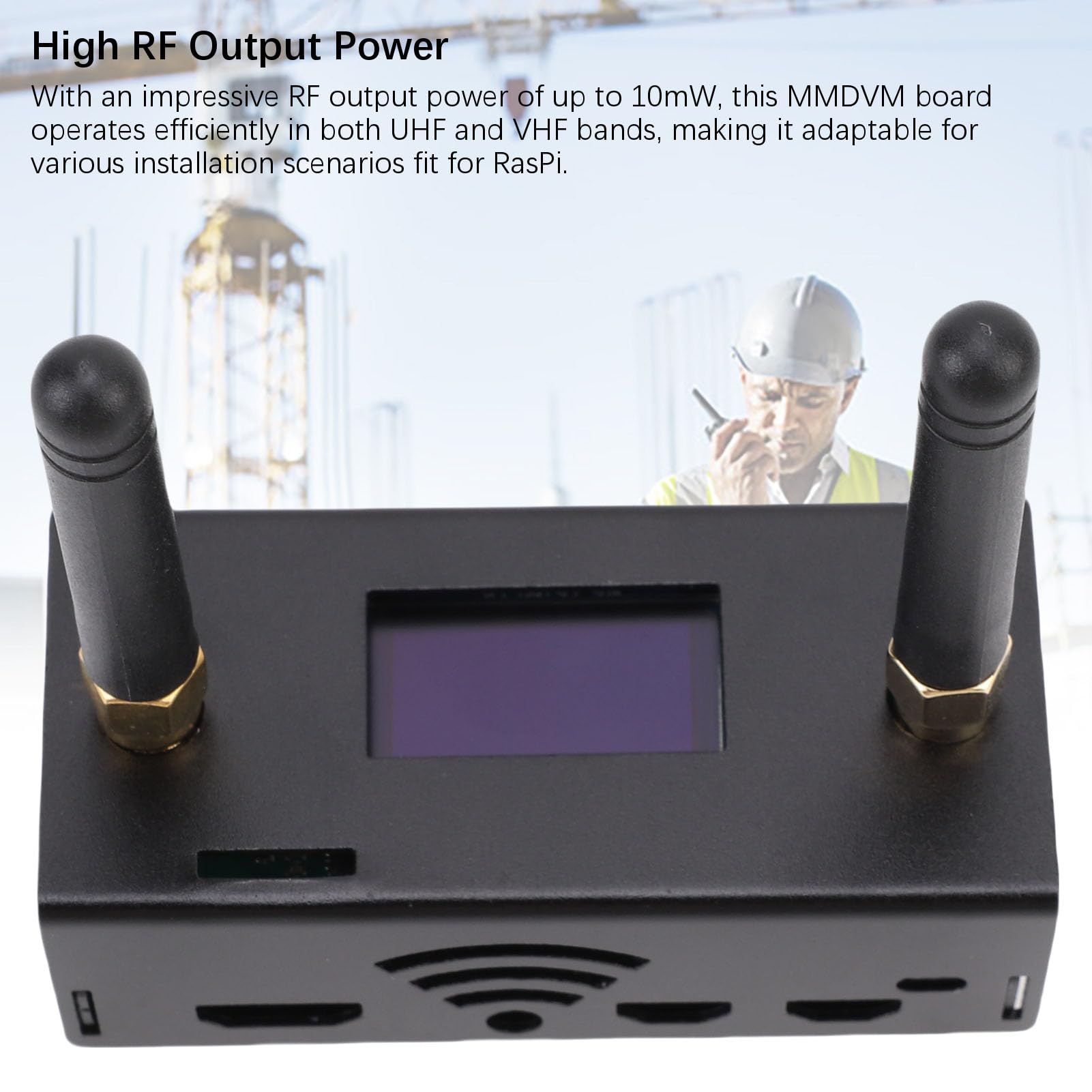 Jectse Carte de Point D'accès Duplex MMDVM, Modem Vocal Numérique avec Double Antenne et Sortie RF 10 MW, pour P25 DStar et
