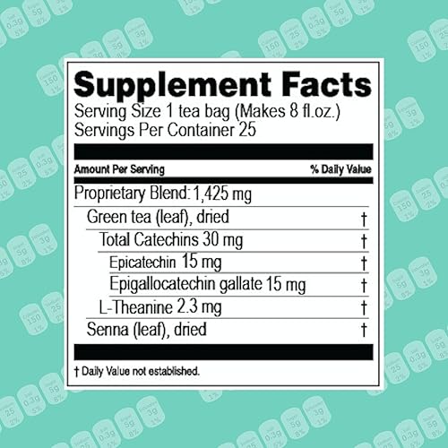 Miniatura 2 de Hyleys Slim Tea Sabor Acai Berry - Suplemento de hierbas para la pérdida de peso limpieza y desintoxicación - 25 bolsas de té paquete de 1