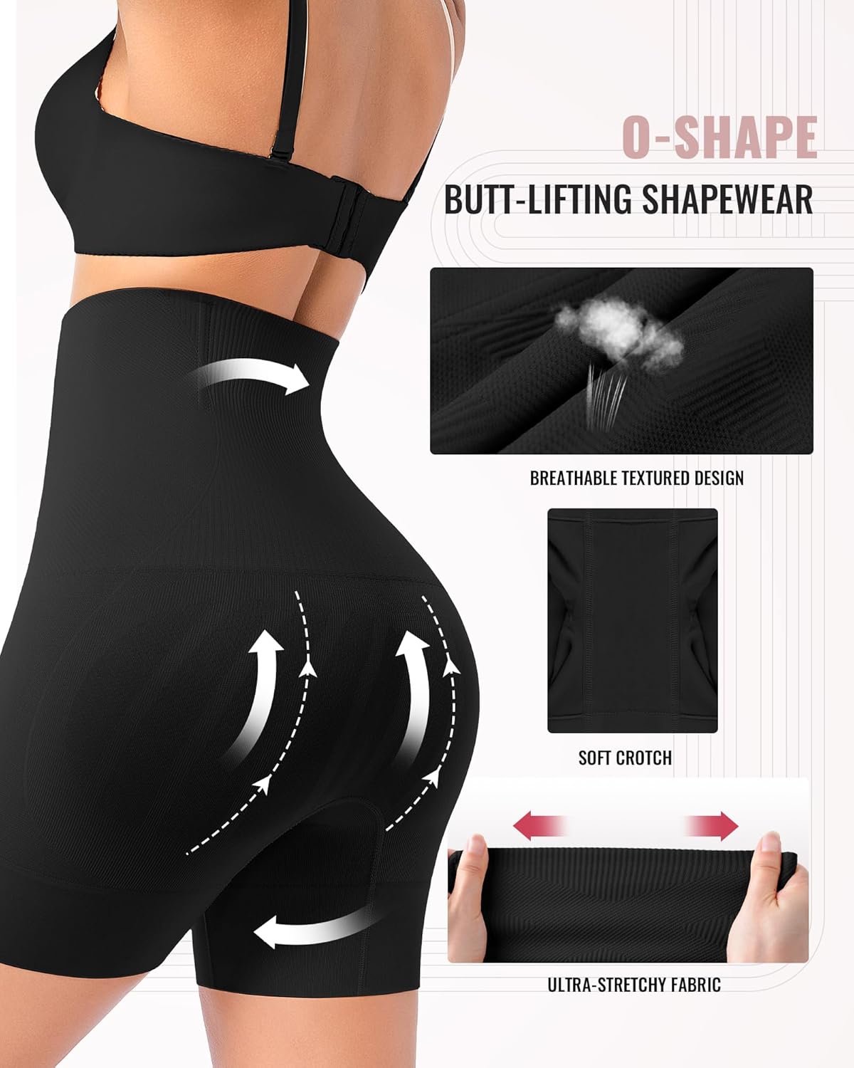 Tummy Control Shapewear for Women Seamless High Waist Shaper Shorts Butt Lifting Thighs Slimmer for Under Dress - Image 2