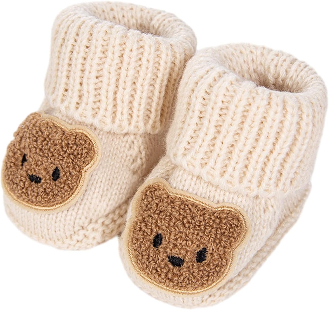 Baby Booties Newborn Walking Shoes Warm Crochet Knit Soft Socks for Infant Boy Girl