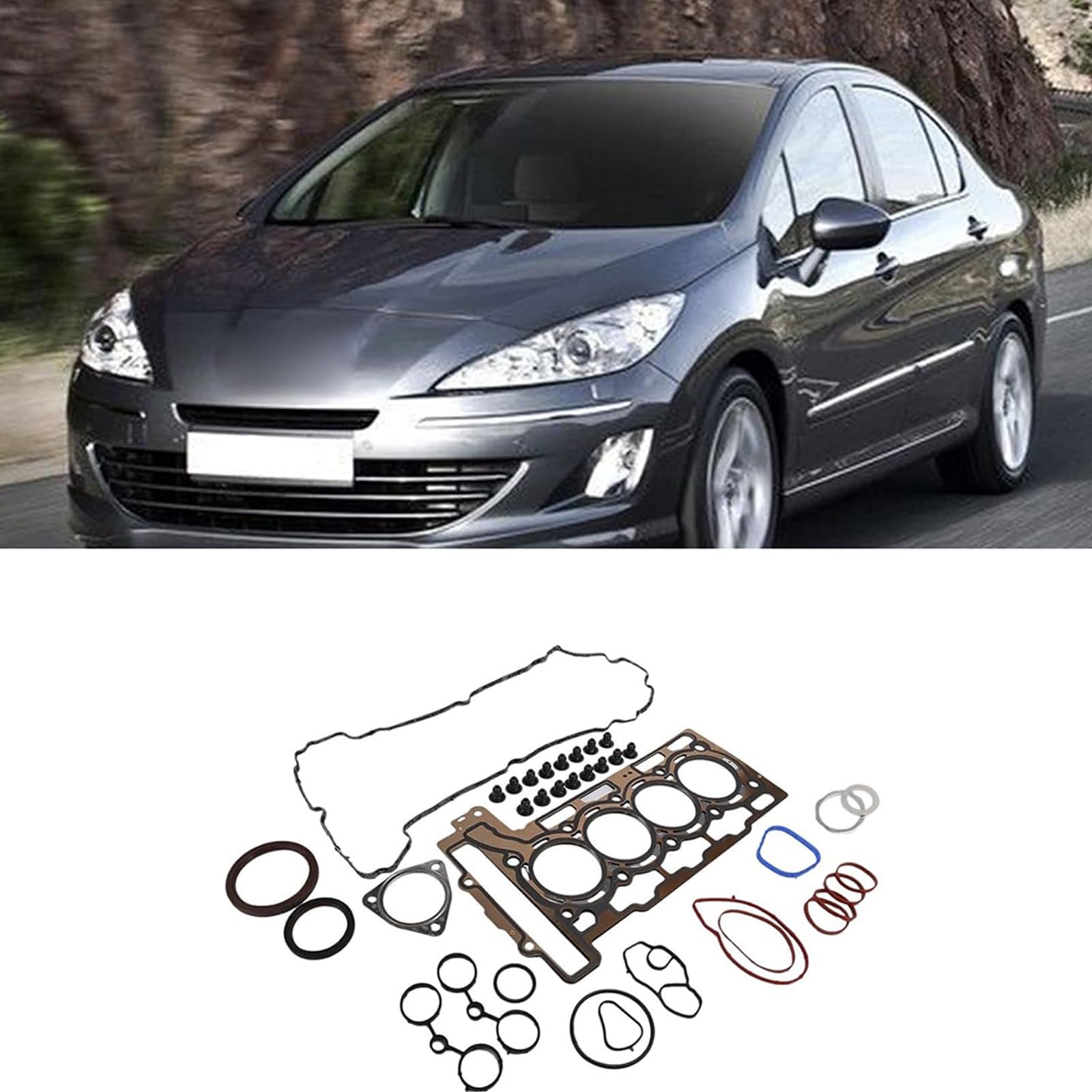 Set di guarnizioni di ricambio per motore con guarnizioni e anelli per applicazioni EP6 1.6T, 60924414687 0197P8 Parti di manutenzione del veicolo per riparazione officina preparazione set guarnizioni