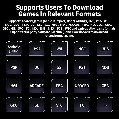 Miniatura 8 de Anbernic RG476H - Consola de juegos portátil retro de 4.7 pulgadas LTPS Pantalla en la celda Sin tarjeta Sistema Android 13 128G Soporte de