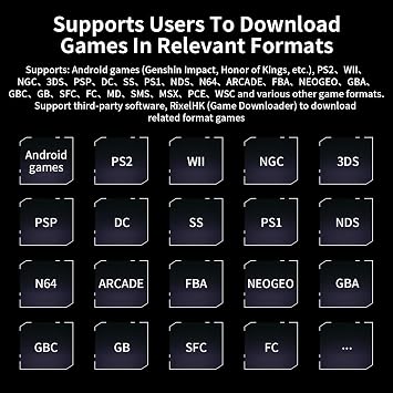 Anbernic RG 476H Retro Handheld Game Console RG 476H Retro Game Console 4.7 inch IPS Multi-Touch Screen Android 13 Unisoc T820 Processor RG476H Support 1080p DP Output WiFi Bluetooth Indigo