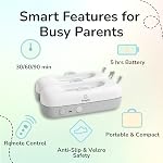 Automatic Stroller Rocker Attachment – Infant Soother for Babies 0-12 Months – Rechargeable, Remote Control, Two Soothing Modes – Single-Wheel Lightweight Strollers Only