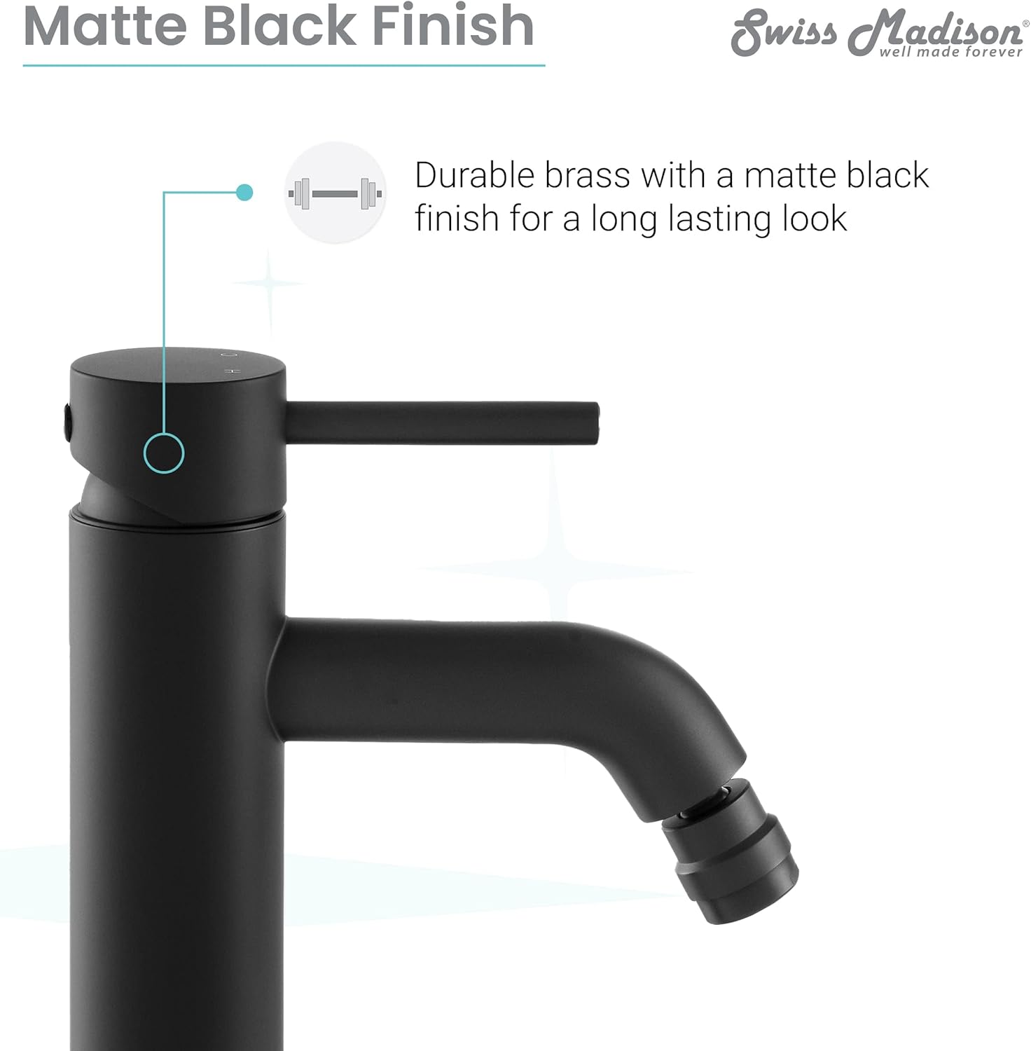 Swiss Madison Well Made Forever SM-DF81MB Ivy Bidet Faucet in Matte Black