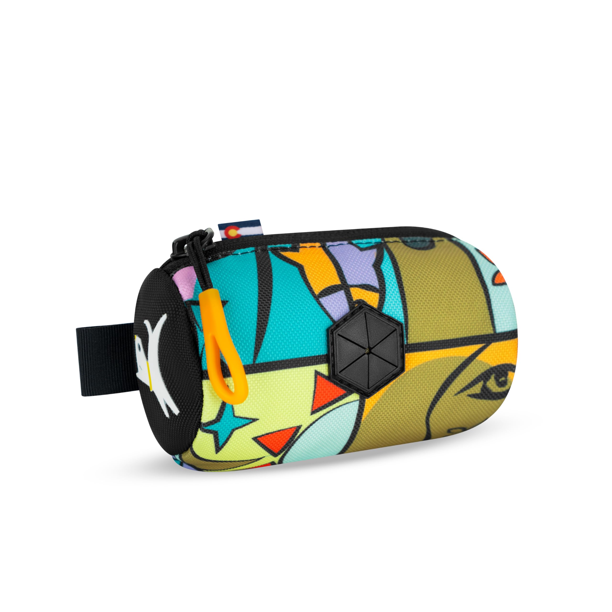 OllyDog Scoop Pick Up | Dog Poop Bag Holder | Lightweight & Water-Resistant Dispenser | Leash Attachment for Hands-Free Carry | Fits Standard Waste Bag Rolls (Cloud9)