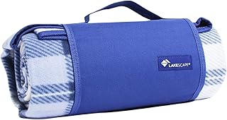 Tilz Picnic Blanket Waterproof Picnic Set Outdoor Rugs - Waterproof Picnic Blankets Picnic Mat Waterproof Blanket - Camping Carpet Large Picnic Outdoor Blanket - 120 x 135cm (Blue)