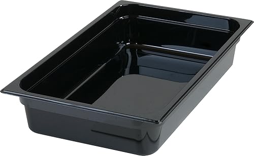 Miniatura 9 de CFS 10201B03 - Bandeja de policarbonato de tamaño completo, 4 pulgadas, color negro (caja de 6)