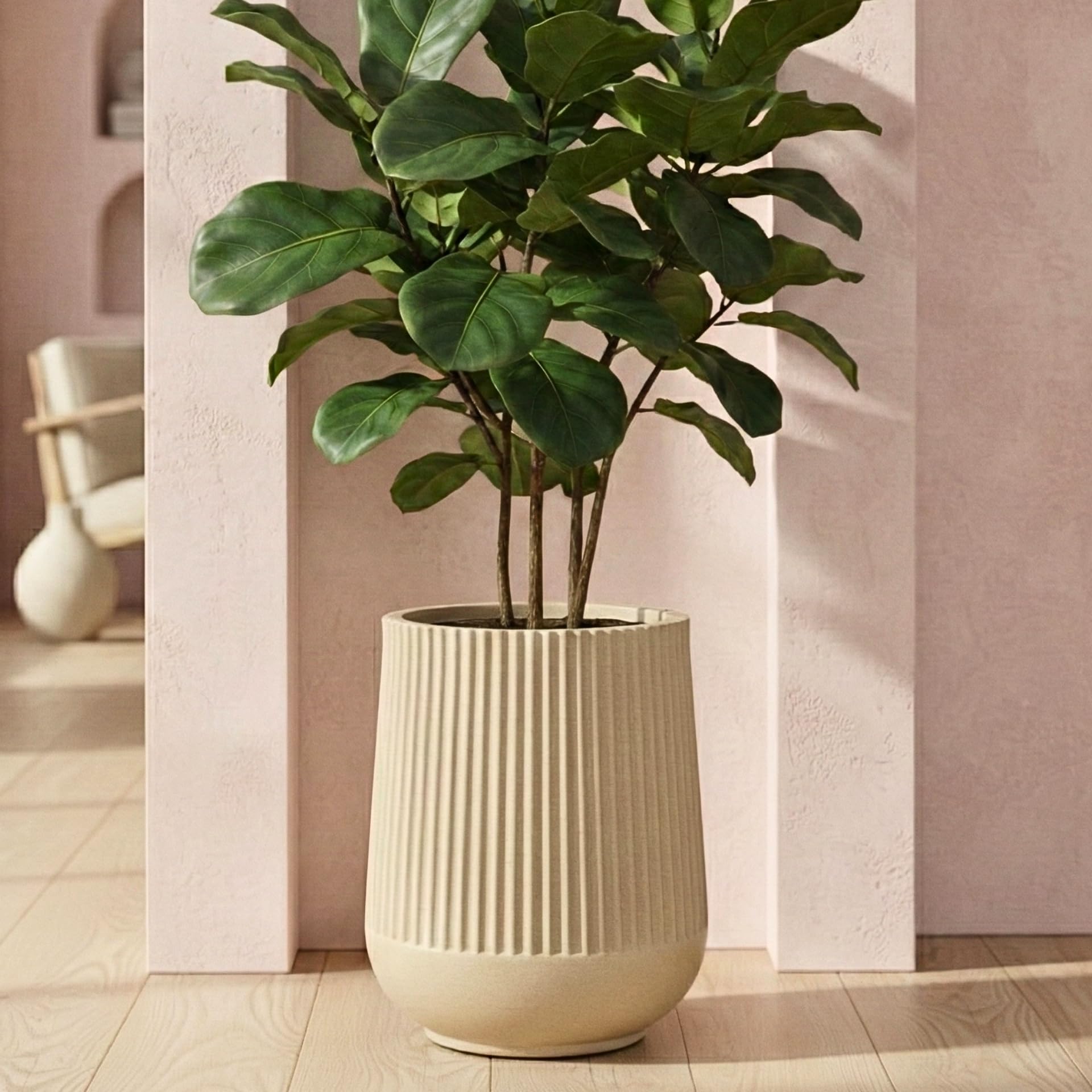 Eha 18 Inch Opera Rice Husk Planter - Image 1