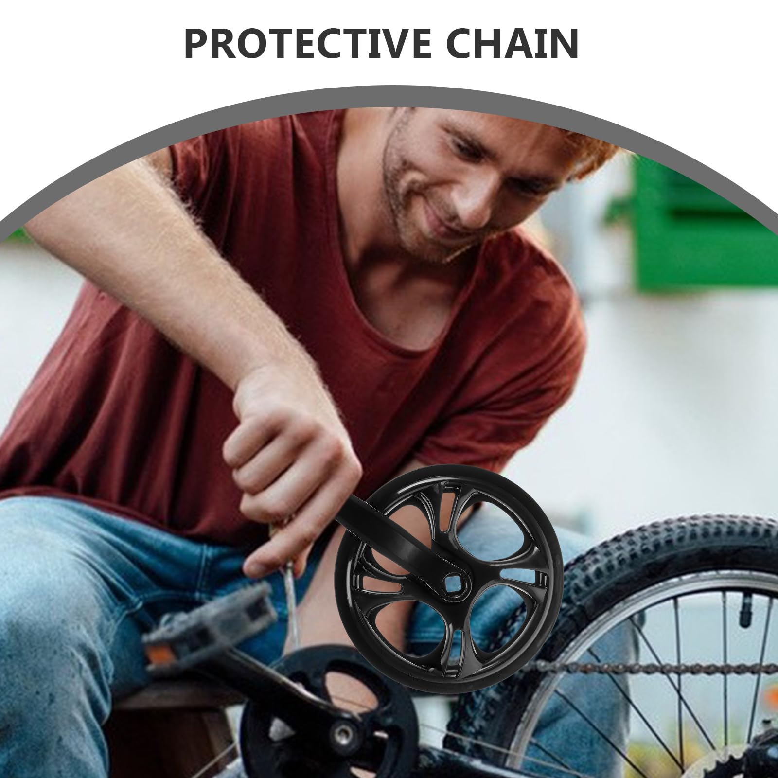 Guarnitura per Bici da Strada in Ferro 48 Denti 170 Mm, Pedivella Singola Antiscivolo Leggera per Mountain Bike e Bici Pieghevole, Accessorio per Ciclismo e Uso Outdoor Quotidiano