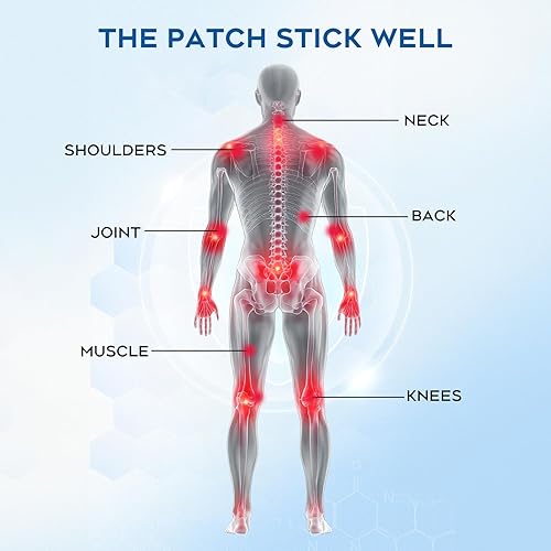 Miniatura 6 de Parche reutilizable para aliviar el dolor muscular, parches de alivio del dolor para espalda, pies, rodilla, cuello y más, fácil aplicación