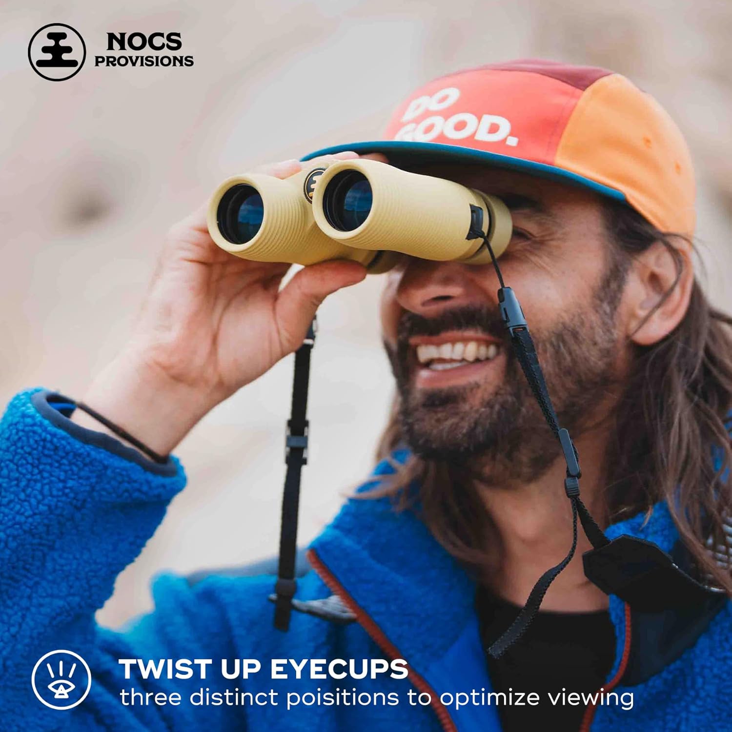 Nocs Provisions Field Issue Compact 8x42 Waterproof Binoculars, Shockproof, Fogproof, 8X Magnification, Bak4 Prism, Multi-Coated Lens, Adults & Kids, Wildlife Viewing, Bird Watching, Hunting & Hiking