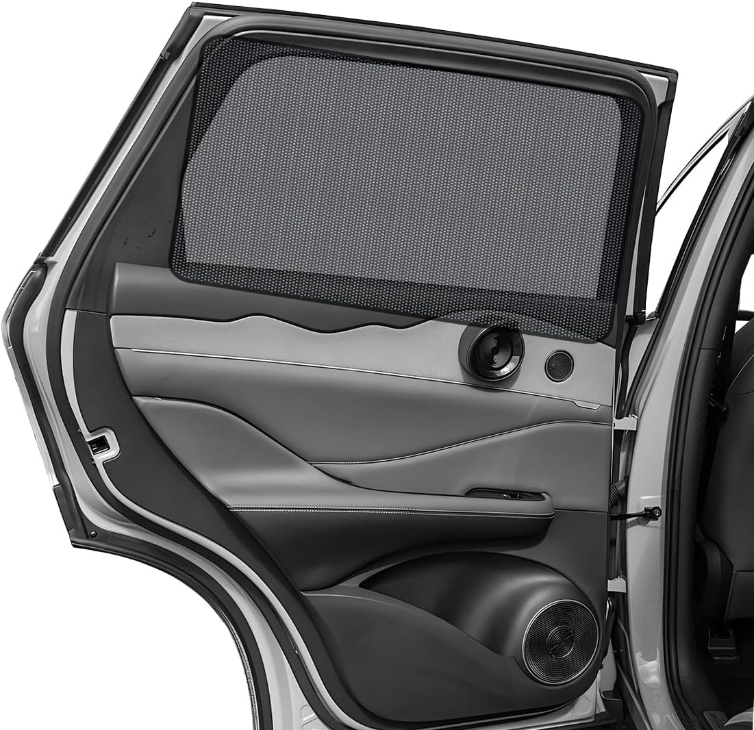 2PCS Car Window Shade, 18.9″×31.1″ Magnetic Auto Rear Side Window Cling Sunshade, Car Window Screen for Sun, Glare and UV Rays Protection, Vehicle Sun Shades for Baby 2PCS Car Window Shade, 18.9″×31.1″ Magnetic Auto Rear Side Window Cling Sunshade, Car Window Screen for Sun, Glare and UV Rays Protection, Vehicle Sun Shades for Baby
