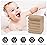 Cute Castle 12 Pack Muslin Baby Washcloths - Large 12\'\' by 12\'\' - Ultra Soft 100% Cotton - Super Absorbent Burp Cloths for Unisex, Boy, Girl -Brown