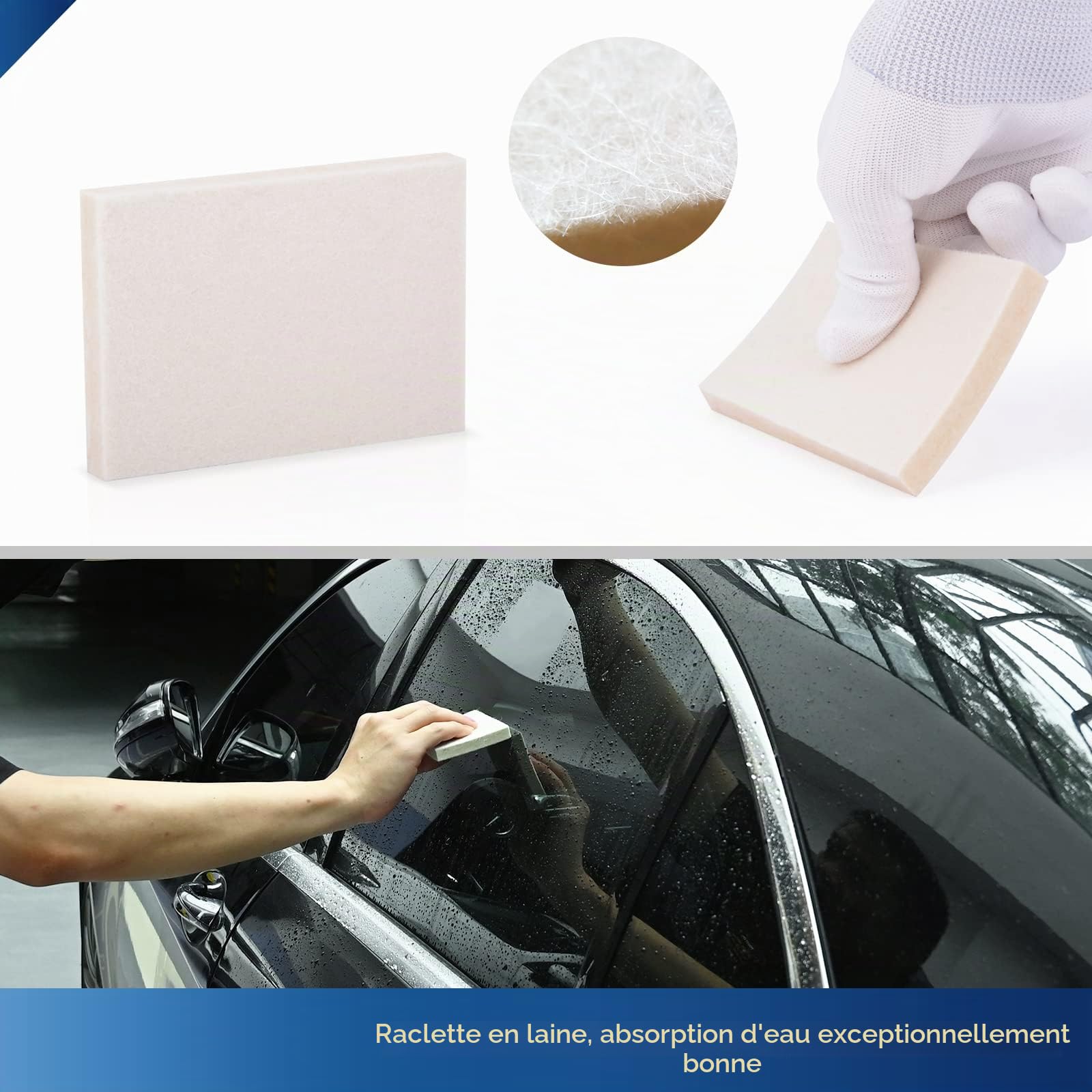 Ehdis Kit Covering de Teinte de fenêtre d'outils pour Vinyle d'emballage pour Voiture avec Pistolet Thermique à Affichage LCD, Covering Kit de Film Teinte Vitre Voitures