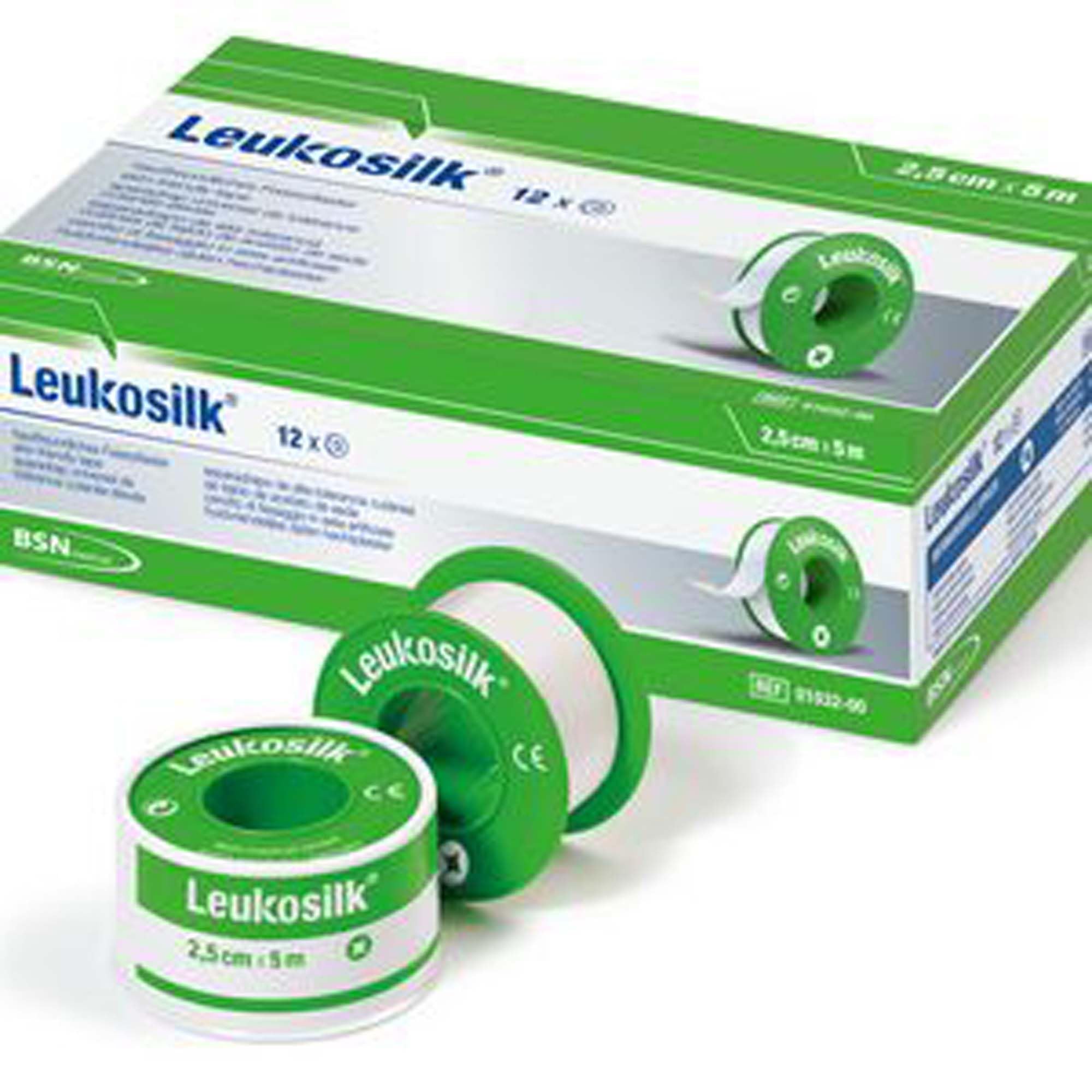 leukosilk Set di 12 impacco Pelli Sensibili Bianco