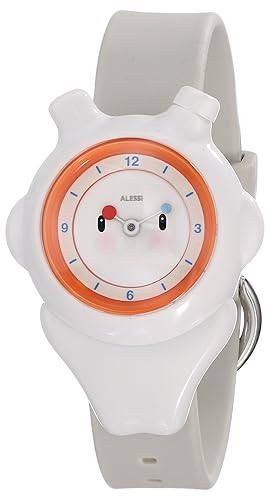 Alessi Kids AL23001 Space-Bimba Polyurethane White Designed by Miriam Mirri Watch