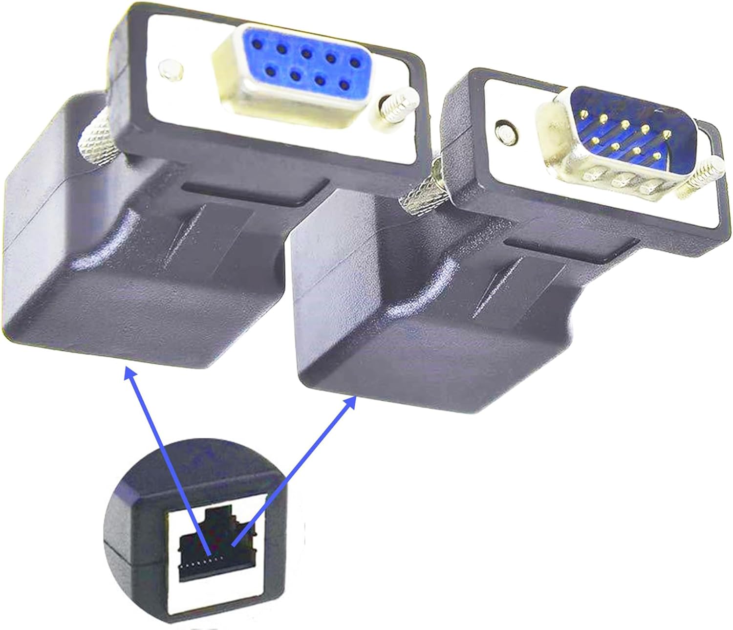 Amazon.com: FENGHAISHUN DB 9pin to RJ45 Serial RS232 Adapter DB 9pin ...