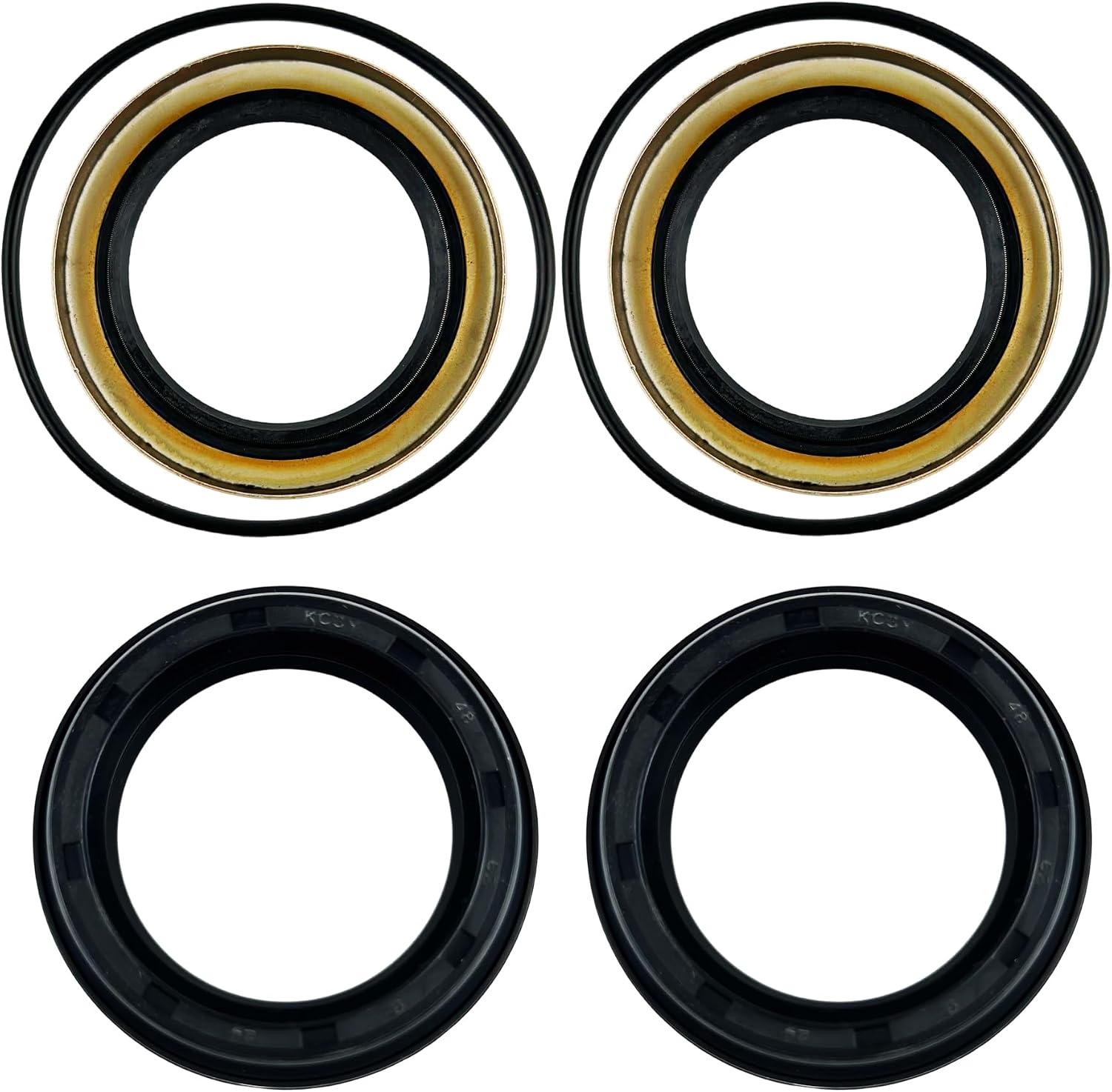6PCS Inner Outer Rear Wheel Axle Seal Kit Compatible with Toyota 4Runner Pickup T100 Tacoma Tundra, Replace 90313-48001 90301-88077 90310-50006