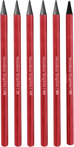 ITODA Lápices de carbón profesional Juego de dibujo, boceto HB, 2B, 4B, 6B, 8B, EE mezcla, lápices de libros para colorear, grafito, profesionales,