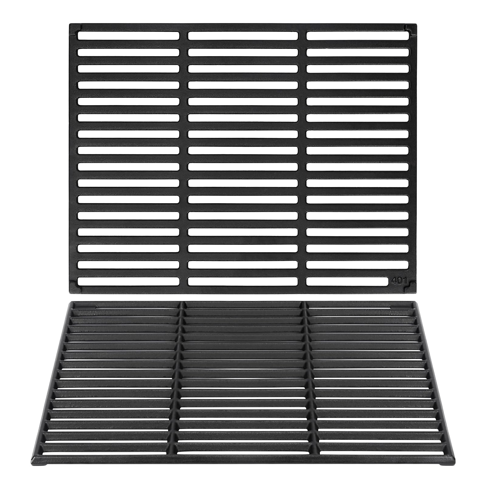 Gusseisen Grillrost 45x35cm für Rösle Videro G4-S, Allflame Prime 4, Enders Kansas Pro 4, Uniq 4 IK Cruster, Napoleon Rogue 525, Prestige 500, 2 Stück