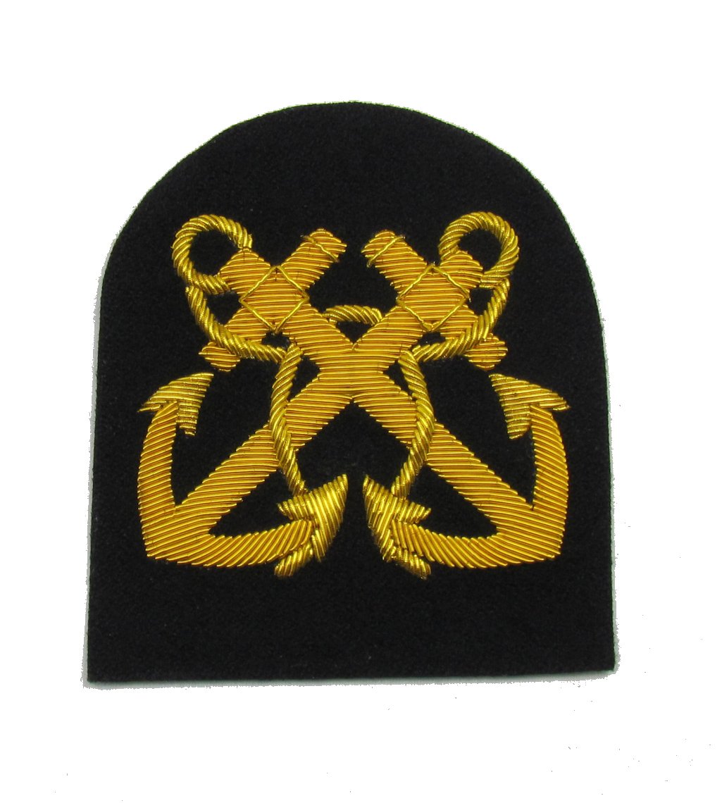 Uniform Store London Gold Badge Merchant Navy Bonson's Arm Badge Large R848