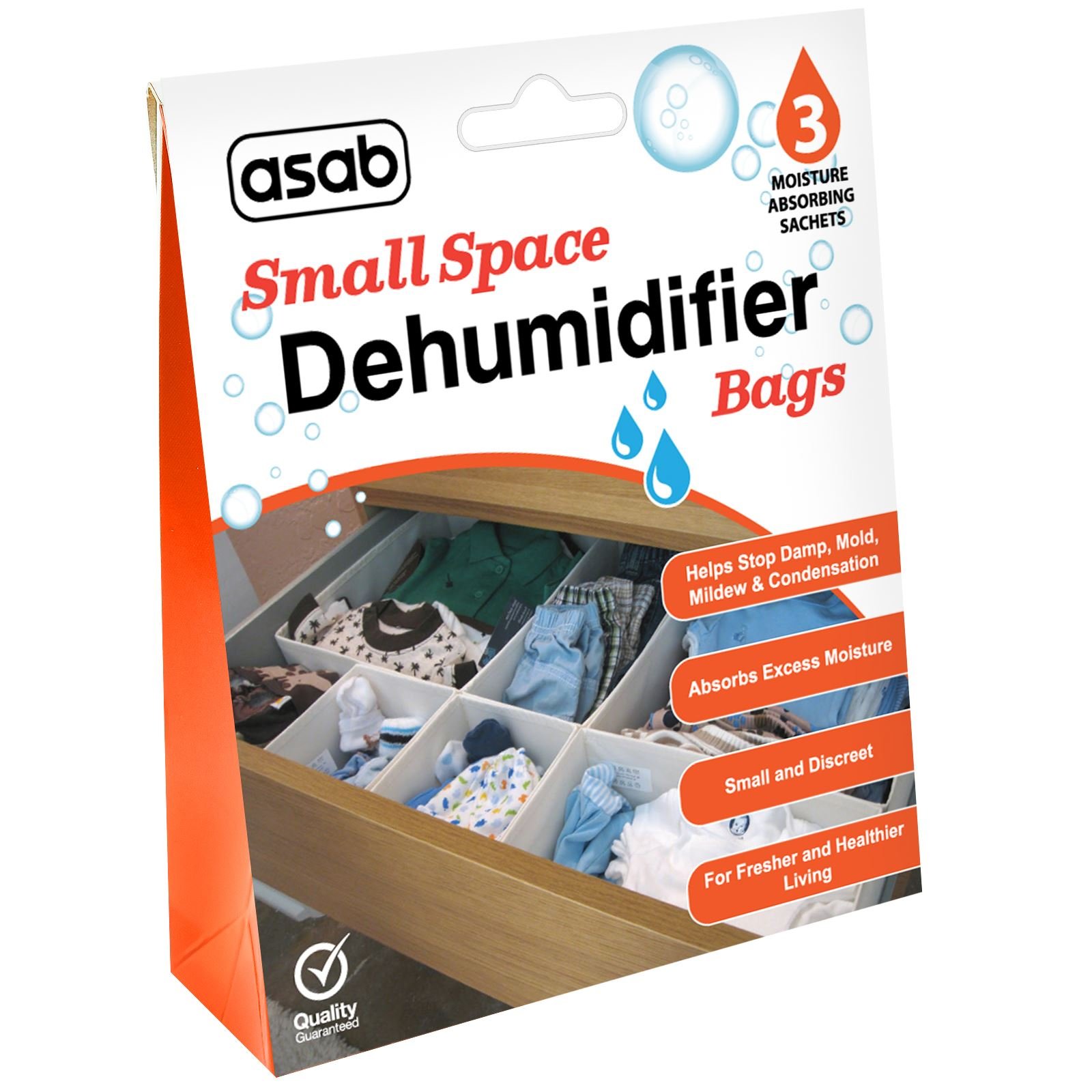 Buy ASAB Wardrobe Dehumidifier Bags Drawers Dehumidifying Sachets Small Spaces Moisture Trap