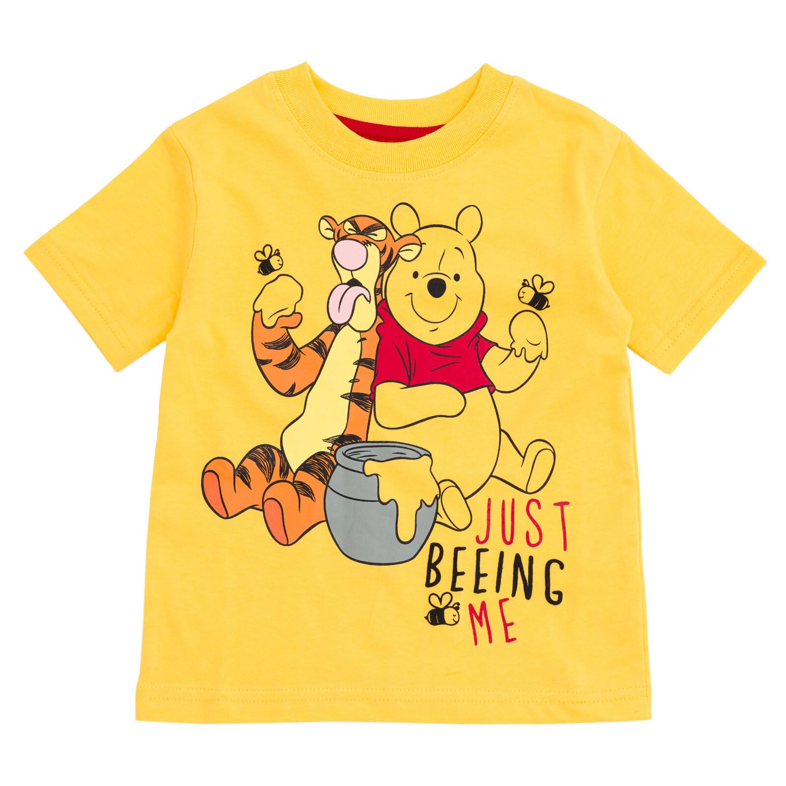 Disney Winnie the Pooh Mickey Mouse Tigger - Conjunto de camiseta y pantalones cortos de rizo francés para bebés y niños pequeños