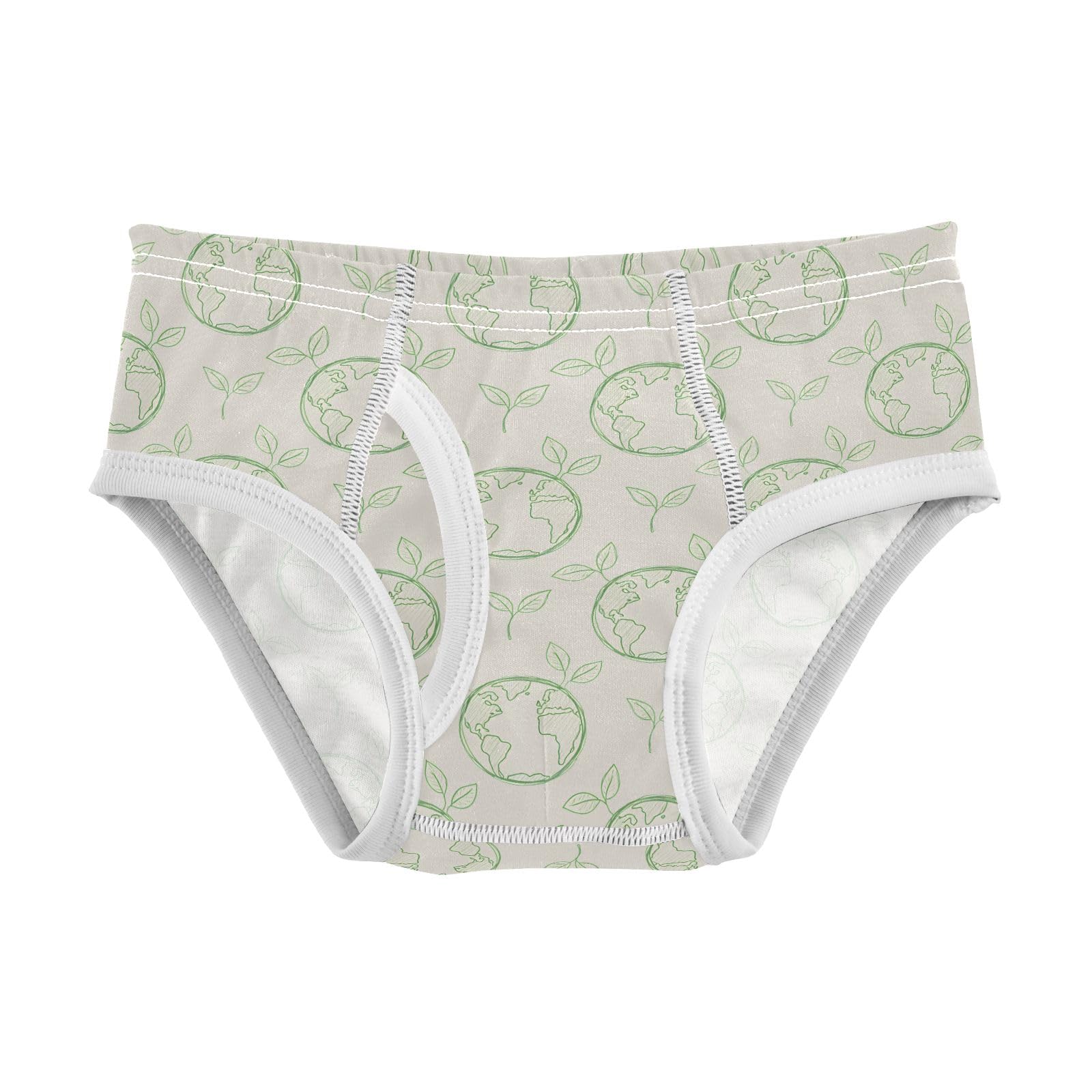 Boys Exclusive Briefs Toddler Underwear 95 Combed Cotton Boxerbriefs 2T Green Buds