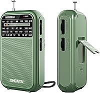 Vista 8 de XHDATA D220 Radio Portátil AM FM SW Receptor de Onda Corta Radios de Bolsillo, Radio de Transistor Operada con Pilas 2AA con Excelente Recepción