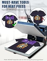 Vista 6 de Vowlove Juego de Reglas Guía para Camisetas para Cricut, Herramienta de Centrado con Regla de Medición de Camisas, Accesorios para Impresoras