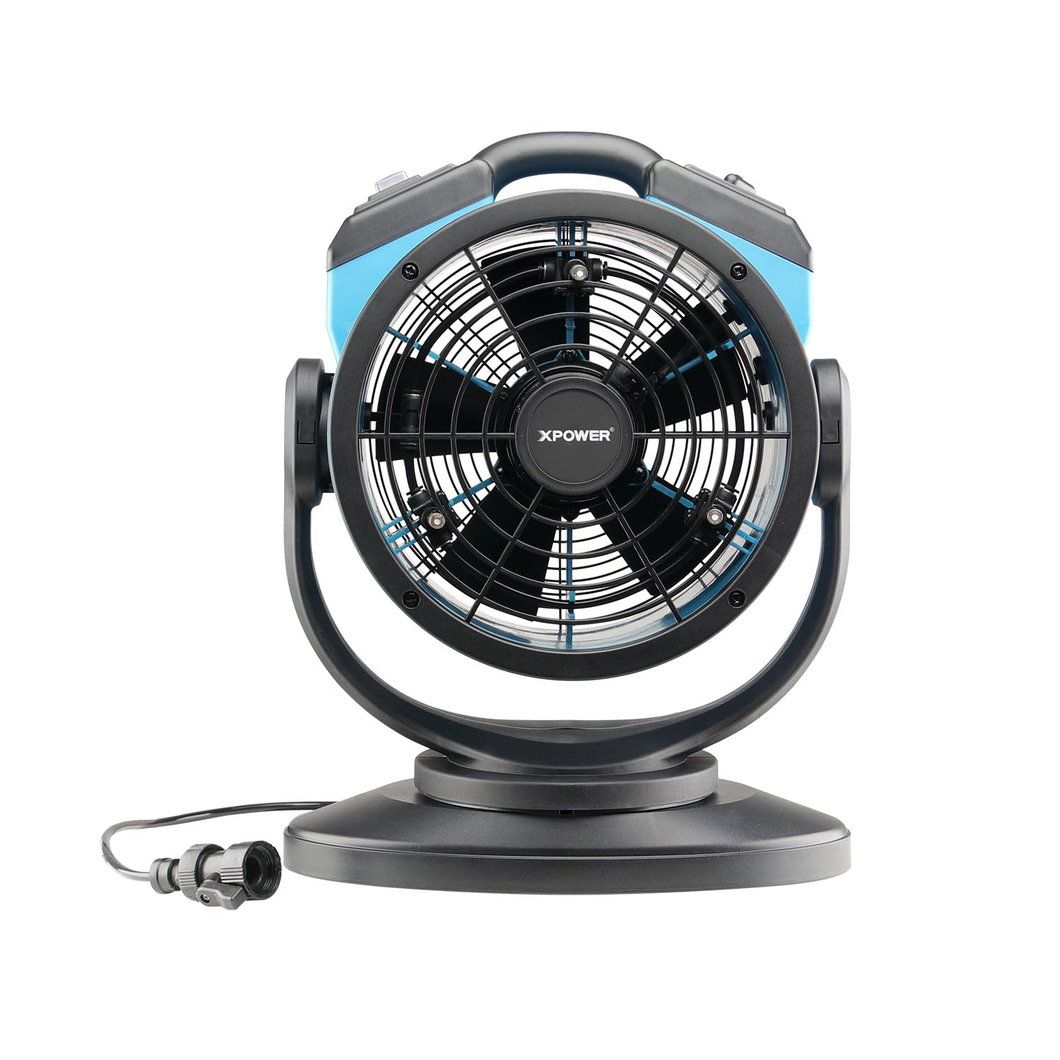 XPOWER FM-65B 室外に設置された冷却用アキシャルファン XPOWER FM-65B Multi-purpose Battery Powered Misting Fan and