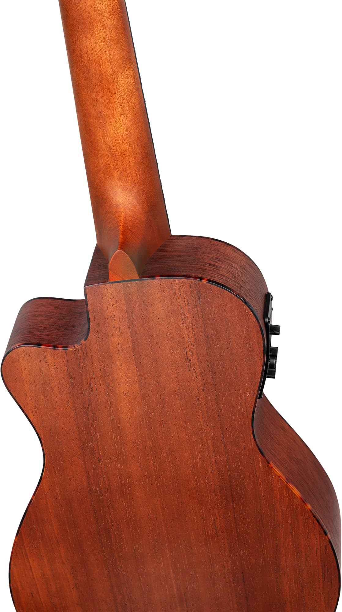 Ortega Guitars Ukulele Concerto Elettro-Acustico – Bonfire Series – con Cutaway – Sapele, Natural (RU5MM-CE)