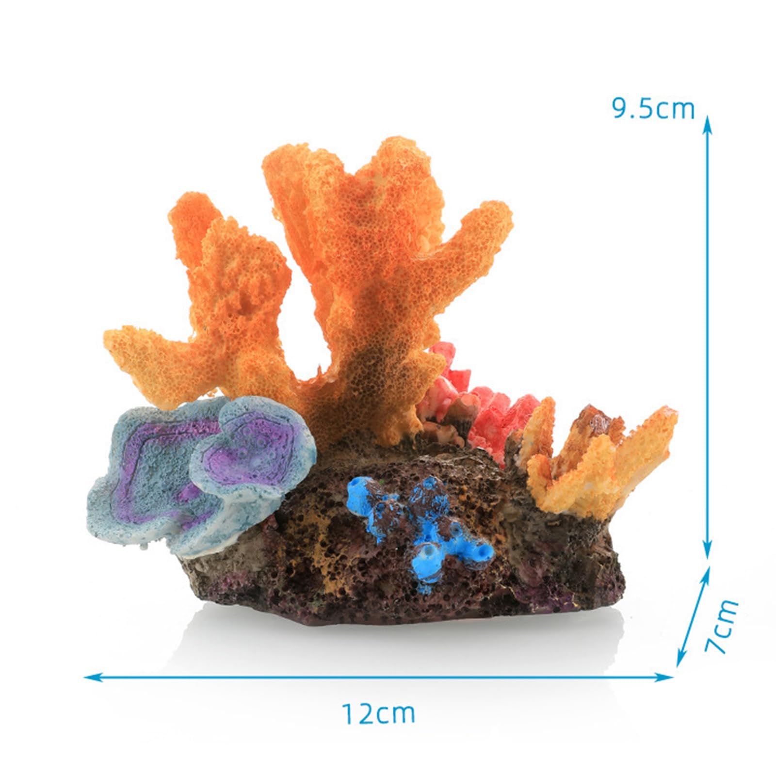1 Pièce Coraux de Décoration pour Aquarium, Ornements de Récifs Coralliens Artificiels, Ornements en Résine pour Aménagement Paysager Aquatique Décoration pour Petits Fish Tanks