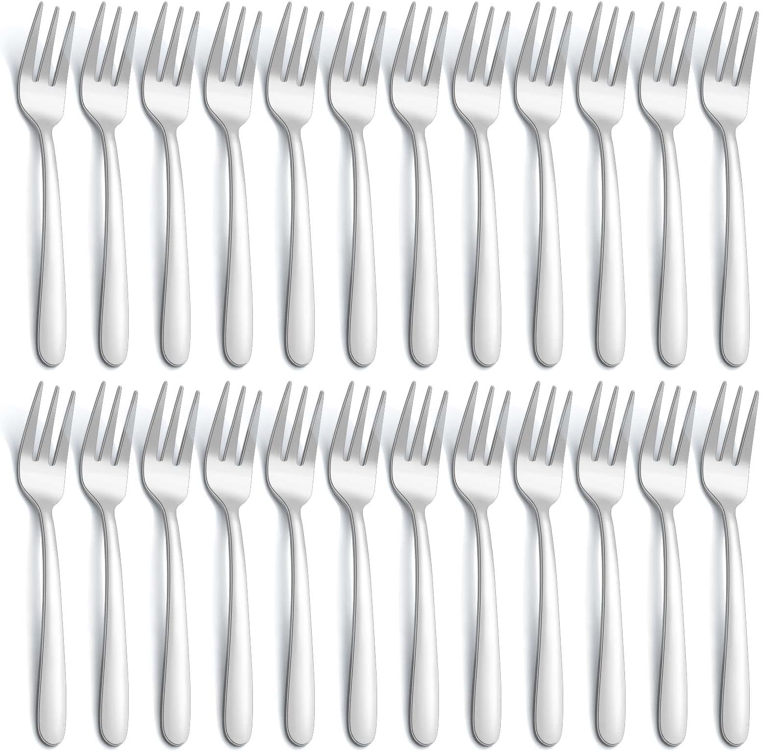 Set van 12 taartvorken, dessertvorken, piave, roestvrij staal, elegant