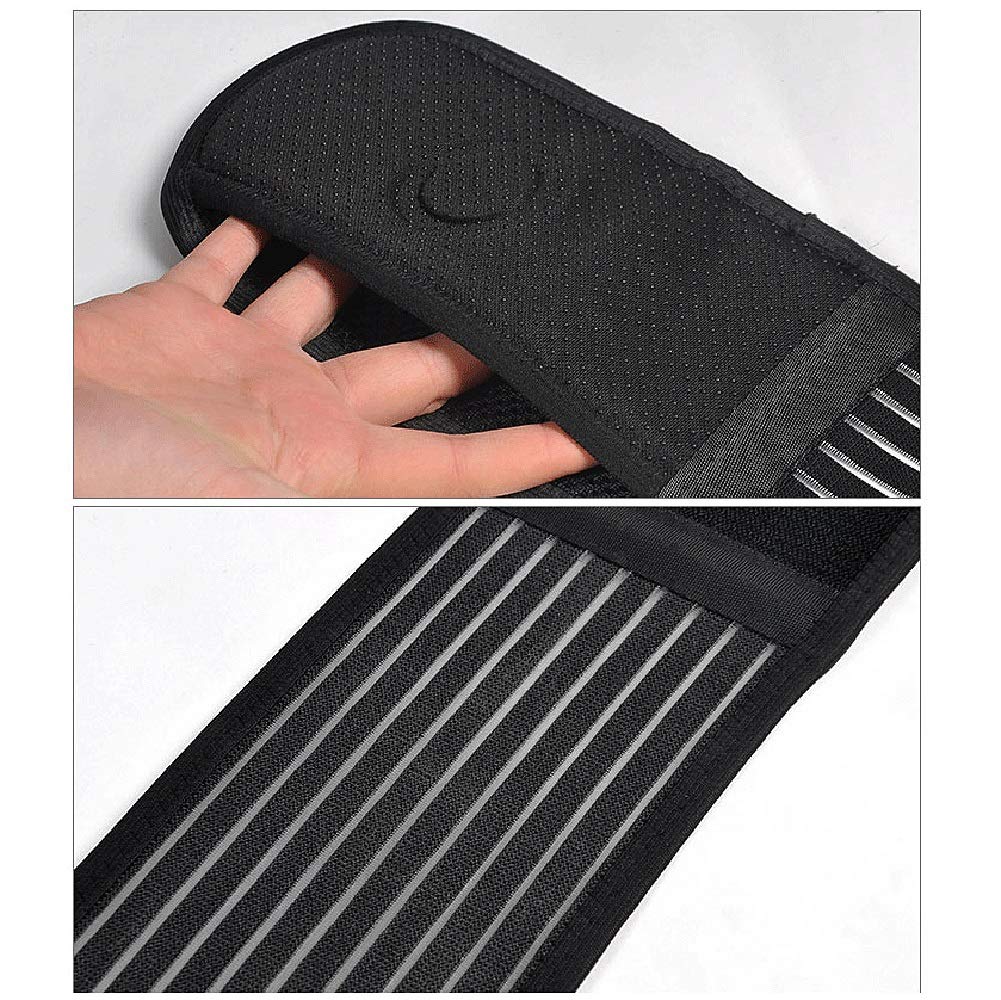 Soporte Lumbar Cinturón Ajustable Compresión Y Transpirable - para Gimnasio,Postura,Trabajo,DolorAlivio,Imán Tratamiento (Tamaño : L)