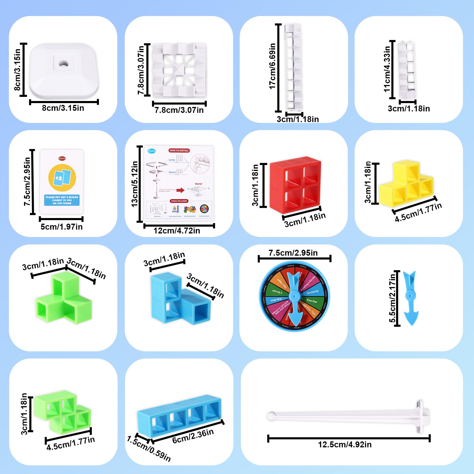 Sinbana 360° Balance Tower Stacking Blocks - Image 2