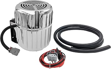 Granatelli Motorsports 410102 12-Volt Brakes Electric Vacuum Pump Kit - Rotary Vein - Complete w/Chrome Enclosure