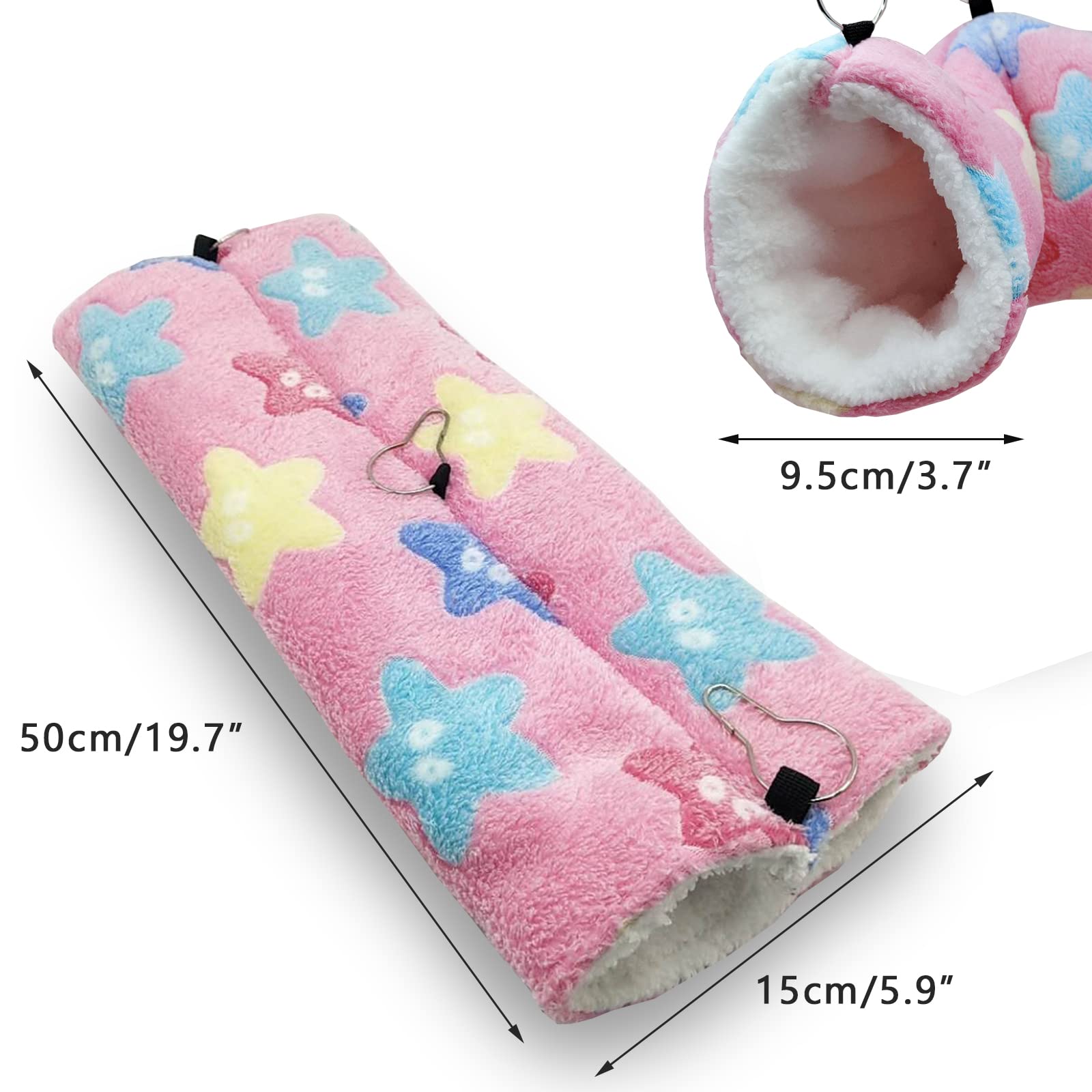 Hamaca para Ratas de hurón de Conejillo de Indias, Cama de túnel Colgante de Conejillo de Indias, Hamaca para Mascotas para Animales pequeños, Hamster, Chinchilla, Planeador de hurón, Rosa — view 7